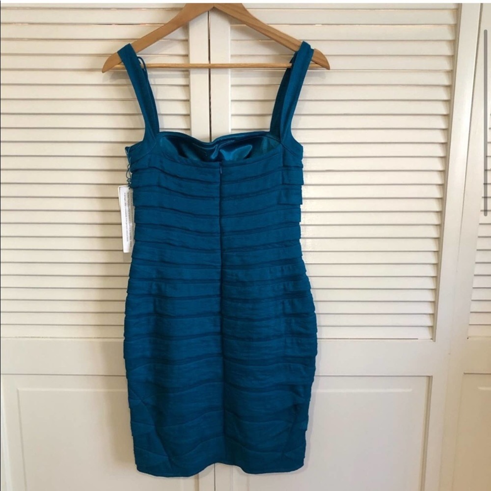NWT Aidan Mattox Ruched Bodycon Dress - Picture 3 of 7